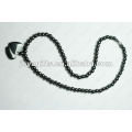 Magnetic Hematite Double Heart beaded Necklace